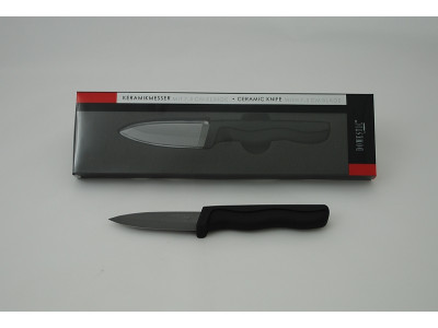 DOMESTIC BLACK Keramický nůž čepel 7,5 cm