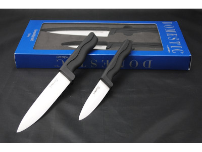 DOMESTIC Souprava keramických nožů 2 ks čepel 7,6 cm a 12,7 cm